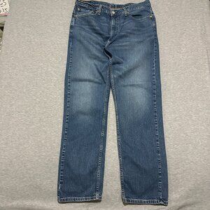 Levis 505 Jeans Mens 38x34 Blue Straight Leg Medium Wash Denim Pants